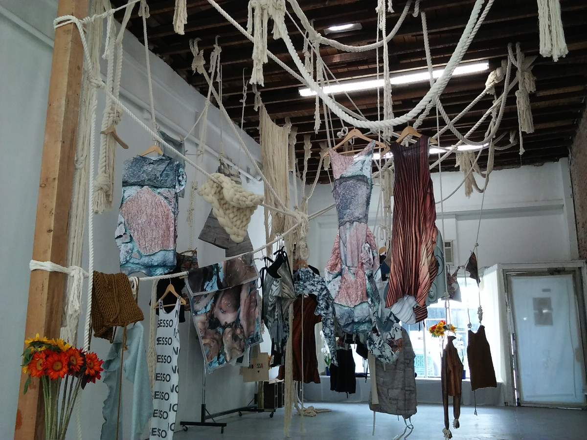 Photograph of NO SESSO pop-up shop installation