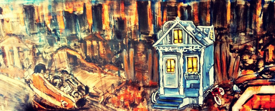 Painting of a small house