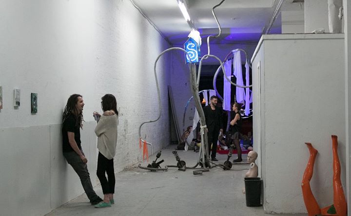 Photograph of gallery opening